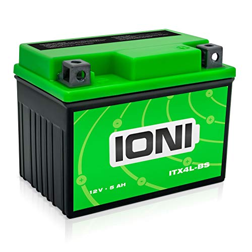 IONI 740732 Batería AGM 12V 5Ah compatible con YB4L-B / YTX4L-BS