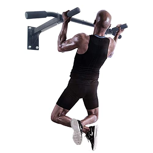 ISE Barra de Dominadas de Pared, Barra Fija Multifuncional para Flexiones, Pull Up Workout Bar for Home Gym Fitness, Entrenador de Parte Superior del Cuerpo para Gimnasio en Hogar, Máx. 200kg, SY-165