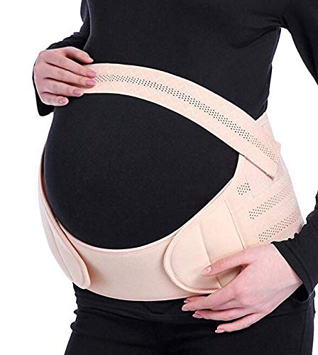 Itian Cinturón de Embarazo - Apoyo Abdominal y Lumbar para Mujeres Embarazadas (Rosa)