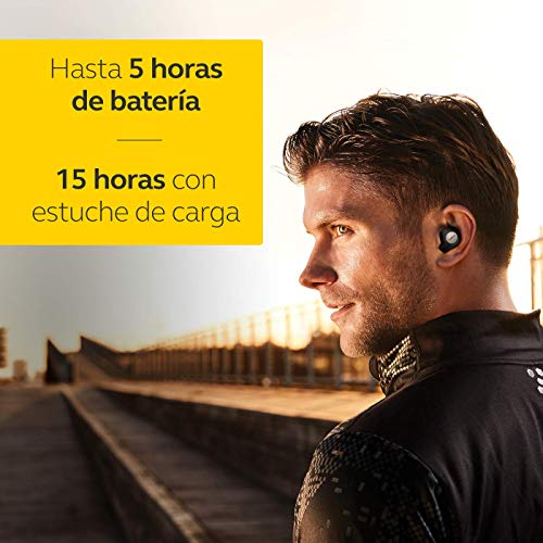 Jabra Elite Active 65t, Auriculares Deportivos Bluetooth con Cancelación Pasiva de Ruido y Sensor de Movimiento, Auténticas Llamadas Inalámbricas y Música, Negro Titanio