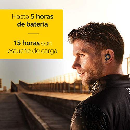 Jabra Elite Active 65t, Auriculares Deportivos Bluetooth con Cancelación Pasiva de Ruido y Sensor de Movimiento, Auténticas Llamadas Inalámbricas y Música, Azul Cobre