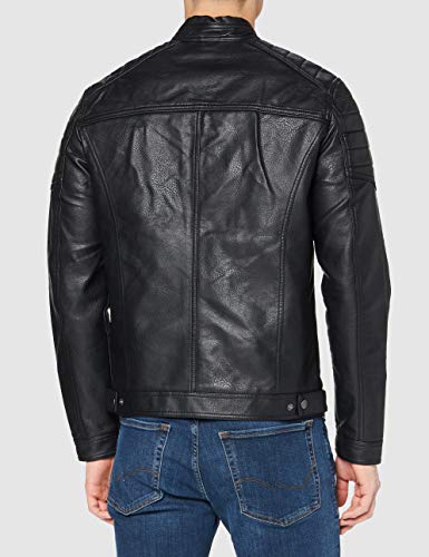 Jack & Jones Jcorocky Jacket Noos Chaqueta, Negro (Black Pattern: PU), Large para Hombre