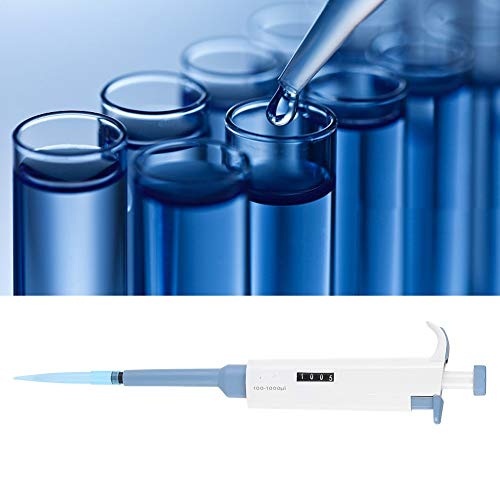 Jadeshay Micropipeta Pipetee el microlitro, Instrumento de la pipeta de un Solo Canal para dosificar, Ajustable,Herramienta de Laboratorio 5~1000ul (Capacidad : M1000)