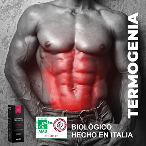 J.ARMOR ABDOMEN Crema Gel Hombre Mujer | Quemador de grasa termogénico | Adelgazante | Celulita | Biológico Carnitina Cafeína Algas bioactivas | Definición de músculo y abdomen. 200ml Hecho en Italia