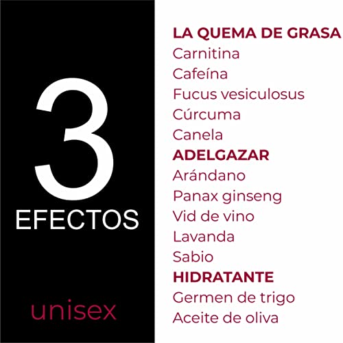 J.ARMOR ABDOMEN Crema Gel Hombre Mujer | Quemador de grasa termogénico | Adelgazante | Celulita | Biológico Carnitina Cafeína Algas bioactivas | Definición de músculo y abdomen. 200ml Hecho en Italia