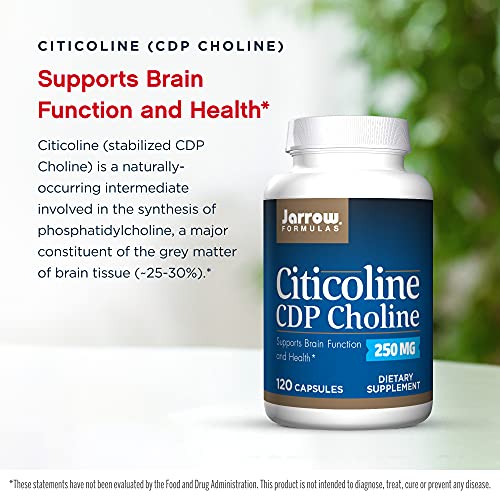 Jarrow Formulas Citicoline CDP Choline 250mg - 120 Cápsulas