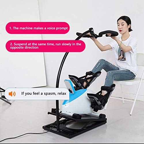 JCX Electric Medical Peddler Rehabilitation Machine Equipo de Entrenamiento Ictus Hemipléjico Portátil Extremidad Superior e Inferior Fisioterapia Bicicleta Ideal Cardio Trainer