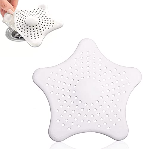 JeoPoom Filtro del Fregadero del Cuarto de Baño, Coladores de Fregadero con Ventosas para Duchas, Bañeras y Cocina