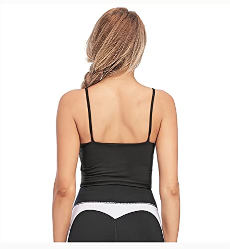 JFAN Camisola para Mujer Sujetador Deportivo para Mujer Fitness Yoga Cuello en U Camiseta sin Mangas Banda elástica Ropa Interior Sujetador sin Costuras para Dormir