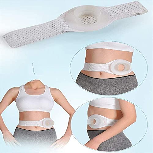 Joyfitness Cinturón Unisex para Hernia De Abdomen, Encuadernador De Estómago Soporte De Ostomía Apertura De Estoma Transpirable Ajustable, para Pacientes con Colostomía Enfermería Posoperatoria