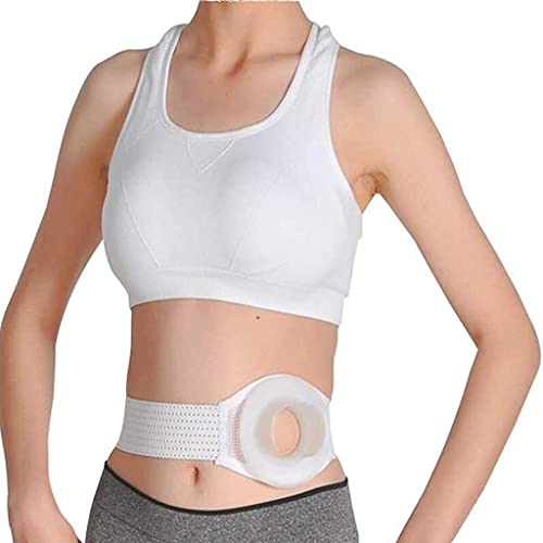 Joyfitness Cinturón Unisex para Hernia De Abdomen, Encuadernador De Estómago Soporte De Ostomía Apertura De Estoma Transpirable Ajustable, para Pacientes con Colostomía Enfermería Posoperatoria