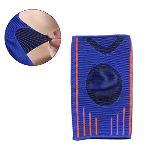 JUbuYao Unisex Codo Brace Manga de Apoyo de compresión Protector de Brazo Entrenamiento Alivio del Dolor, Accesorios para Correr para Mujeres, Azul, XL