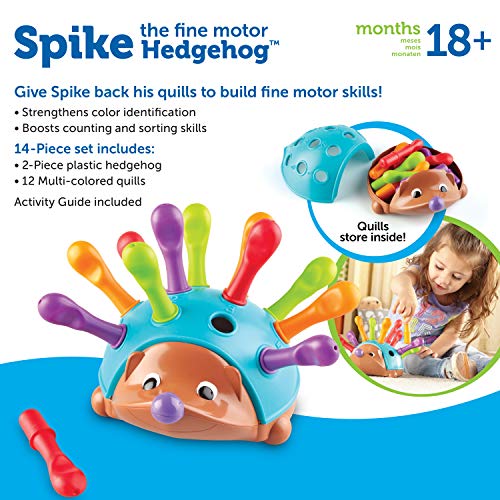 Juego para practicar habilidades motoras finas Spike the Fine Motor Hedgehog de Learning Resources