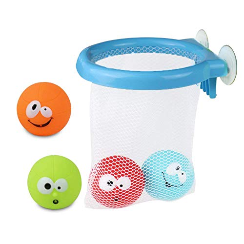 Juguetes Baño Bañera Juegos de Agua Orgsnizador Baño Mini Canasta 5 PCS per Niños 12 Meses+