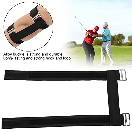 JYLSYMJa Corrector de Codo, Ayuda de Entrenamiento de Swing de Golf, práctica Recta, Corrector de Codo, Herramienta de Soporte de Entrenamiento de Brazo, Negro