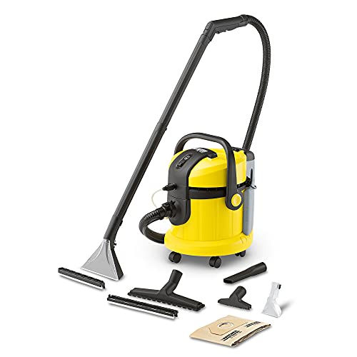 Kärcher SE 4002 Lava-aspiradora con Cable, 1400 W, 4 litros, 73 Decibelios, Negro-Amarillo