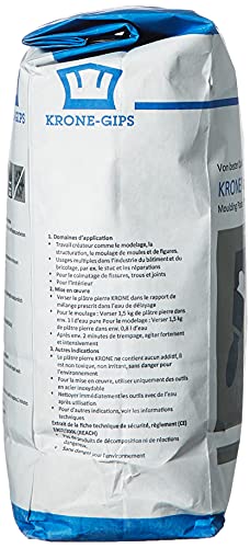 Kars - Yeso para modelado (1,5 kg), color blanco