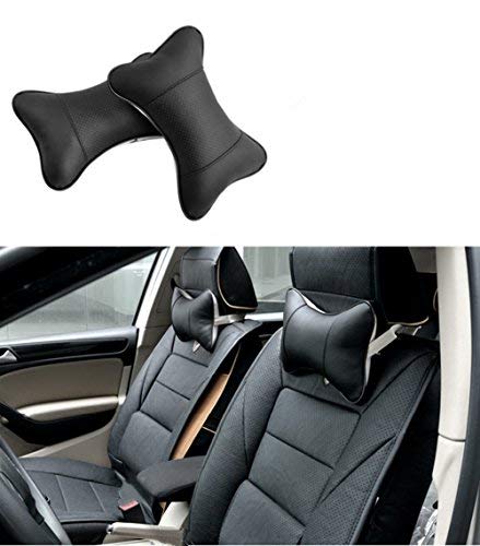 Katech - Lote de 2 almohadas ergonómicas para reposacabezas de coche