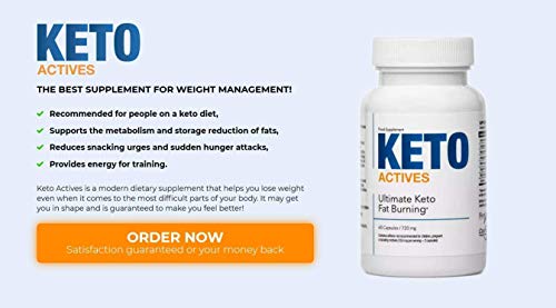 KETO ACTIVES Premium - El mejor ingrediente 100% natural, enorme quema de grasa, eliminación de grasa corporal en cintura, caderas y piernas, 60 cápsulas.