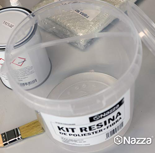 Kit de Resina de Poliéster + Fibra de Vidrio Nazza