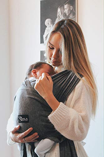 Koala Babycare - Fular Portabebés fácil de usar (fácil de colocar), unisex ajustable, la mochila portabebes multiusos apropiada hasta 10 kg. Fular portabebés elastico - Diseño Registrado KBC®