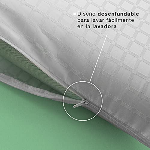 Kuo Dream | Almohada ViscoSoja | Viscoelástica 100% aceite de soja |Suave y transpirable| 90cm