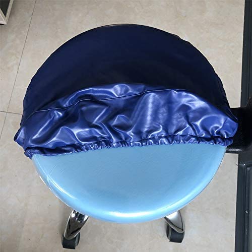 KUYT 4 Piezas/Juego Asiento Dental A Prueba de Polvo Cubierta de Cuero de la PU Elástico Impermeable Protector de Equipo Contiene Reposacabezas Respaldo Amortiguar Cubierta de la Silla,Azul