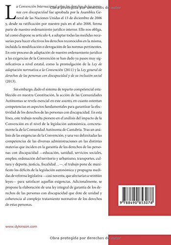 La Convención Internacional Sobre Los Derechos De Las Personas Con Discapacidad Y Su Impacto En La Legislación Autonómica De Cantabria. Propuestas De Reforma Legislativa