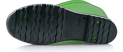 Ladeheid Botas de Agua Antideslizantes en PVC Mujer LA-967 (Verde/Negro, 36 EU)