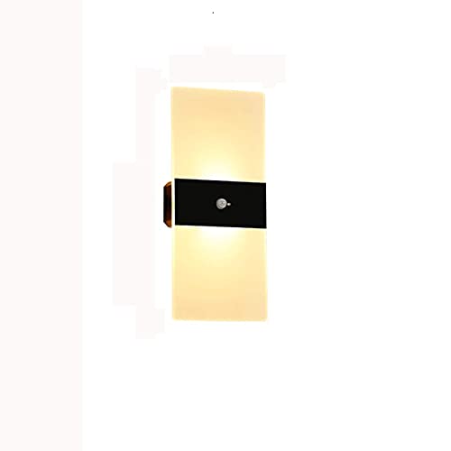 Lámpara de pared con sensor de movimiento, luz nocturna LED inalámbrica a batería, luz de armario para guardar en cualquier lugar, luces de escalera, luces de pared para (iluminación del hogar)