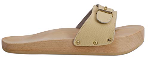 Lanaform - Zuecos tonificantes y adelgazantes Dynastatic a Crème Beige Size: 40 EU