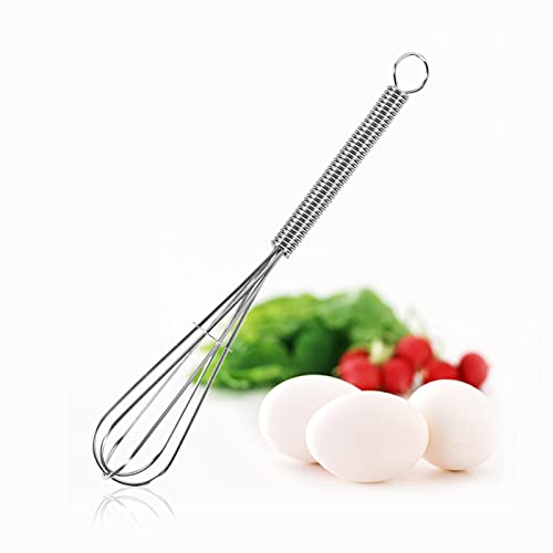 LANTRO JS - 13 cm Batidor Manual de Varillas, Mini Varillas Cocina Acero Inoxidable Barillas Batir Pequeña Batidor de Huevos, Batidor de Alambre para cocina, mezcla, agitación, cocina, horneado