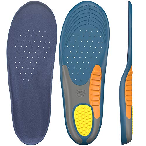 Las plantillas de ortesis de alivio del dolor 10601818 del Dr. Scholl para soporte para hombres pesados para hombres, 1 par, tamaño 8-14