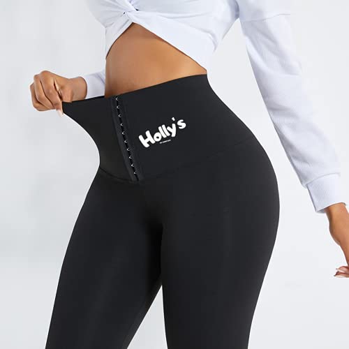 Leggings deportivos para mujer, cintura alta, planos, 2 en 1, corsé integrado, pantalones de yoga, fitness para correr, adelgazamiento, compresión posparto, anticelulitis, push up muslos (40)