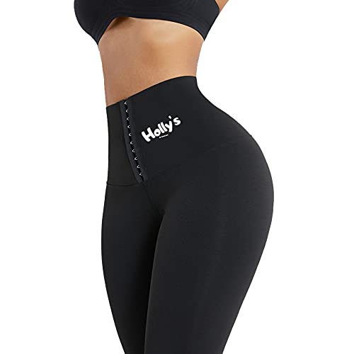 Leggings deportivos para mujer, cintura alta, planos, 2 en 1, corsé integrado, pantalones de yoga, fitness para correr, adelgazamiento, compresión posparto, anticelulitis, push up muslos (40)