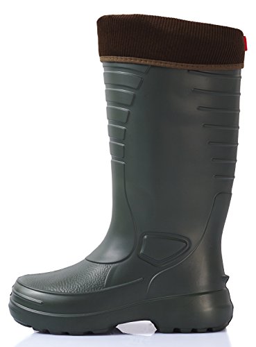 Lemigo Bota de Goma Muy Ligera Grenlander 862 (Verde, 43)