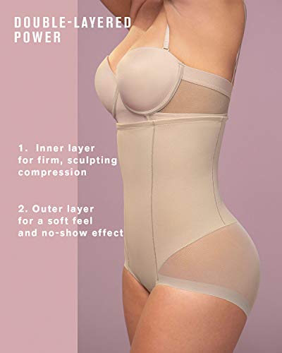 Leonisa Faja Control Invisible Fuerte Alta Piel XL