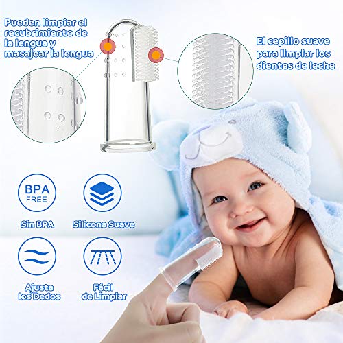 Lictin Set para Cuidado del Bebé-10 Piezas Kit de Aseo para Bebés conTermómetro,Peine, Cepillo de Dientes, Limpiador de Nariz, Adecuados para Viajar, Uso Diario