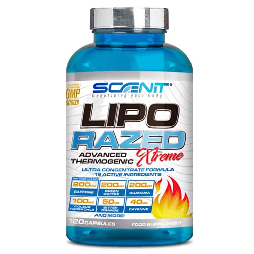 Lipo Razed Xtreme | Termogénico y acción adelgazante | Con 19 ingredientes activos que contribuyen a la quema de grasas y ayudan a la pérdida de peso | Contribuye como quemagrasas