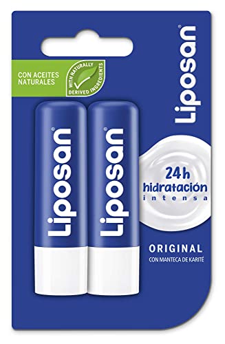 Liposan Original Bálsamo Labial de Cuidado Intensivo, 2 x 4.8g