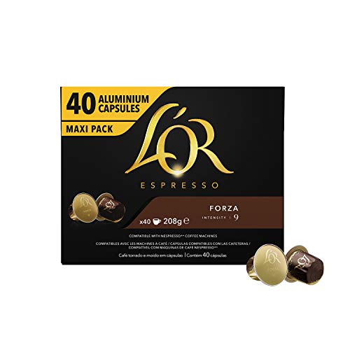 L'OR Espresso Café Maxi Pack bundle - Nespresso® * Cápsulas de café de aluminio compatibles - 6 paquetes de 40 cápsulas (240 bebidas)