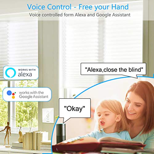 LoraTap Interruptor Persianas WiFi, 4 Piezas Relé de Persiana Temporizador Inteligente para Cortina Eléctrica, Control Remoto por Teléfono, Compatible con Alexa y Google Home para Control de Voz, 300W