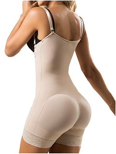 LT.ROSE 21113 Fajas Colombianas Abdominal Shapewear Reductoras Postparto y Postoperatoria para Mujer Beige M