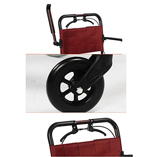 LXT PANDA Carritos de Compras, Carro Ligero Plegable de aleación de Aluminio, Carrito portátil de 4 Ruedas, Carrito para Ancianos con Doble Freno, Carga máxima de 100 kg.