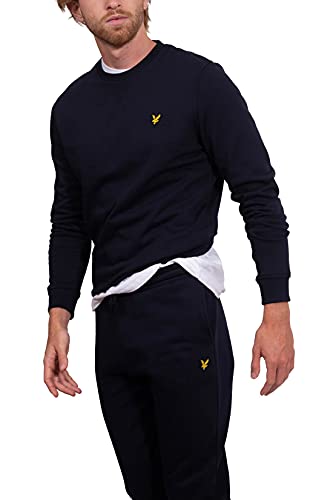 Lyle & Scott - Sudadera de hombre con cuello redondo con logotipo., turquesa, L