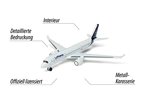 Majorette Airport - Avión de Juguete en Miniatura, para Niños a Partir de 3 Años, Modelo y Color Aleatorio - 1 Unidad de 11 cm