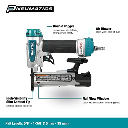 Makita AF353 Clavador de Pines, Azul Verdoso