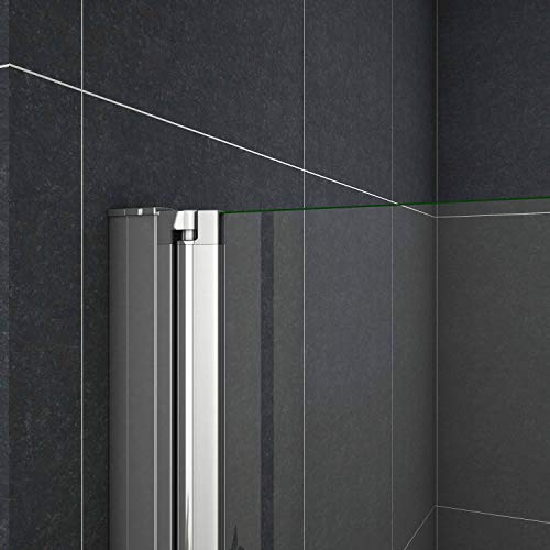 Mamparas de Ducha Puerta Plegable Cristal 6mm Antical 76x185cm