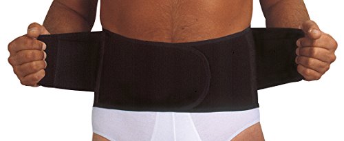 MANIFATTURA BERNINA Sana 5195 (Talla L) - Cinturón Faja ortopédica Negra Apoyo para Espalda con Varillas