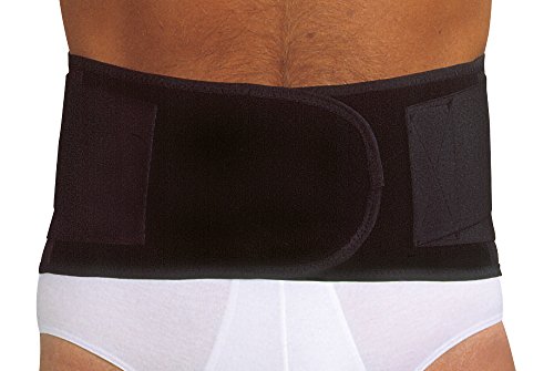 MANIFATTURA BERNINA Sana 5195 (Talla L) - Cinturón Faja ortopédica Negra Apoyo para Espalda con Varillas